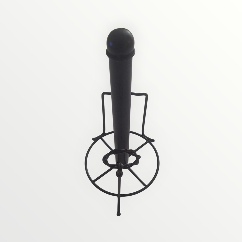 Sleek Black Metal Vintage Paper Towel Holder